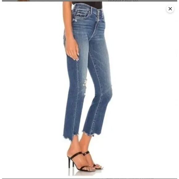 Mother Insider Crop Step Chew Dancing on Coals Jeans 29 - Picture 6 of 7